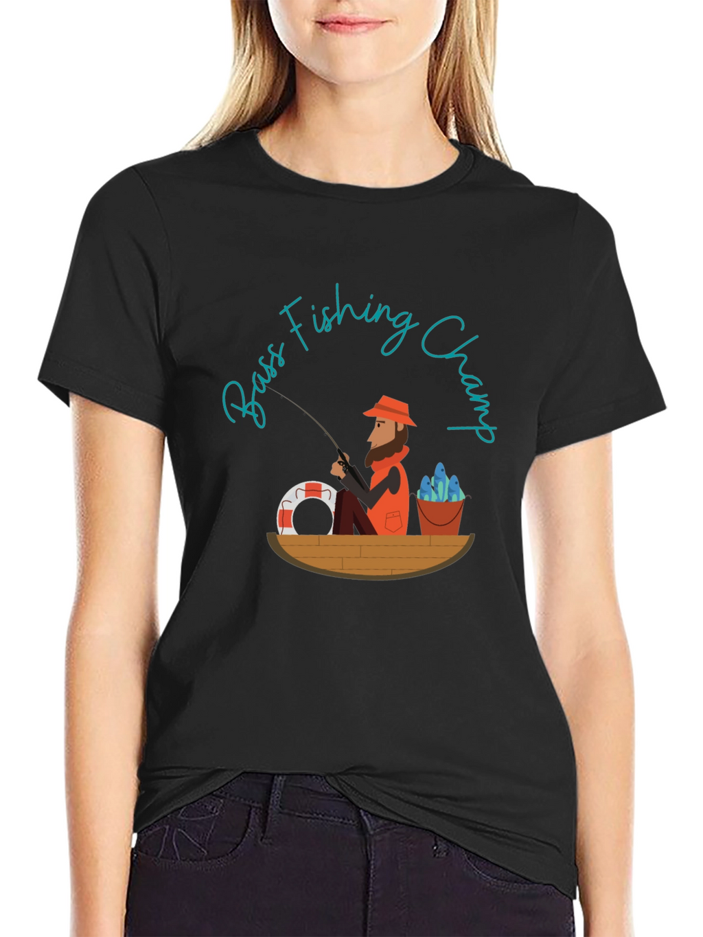 Bass Fishing Champ Graphic Tee
