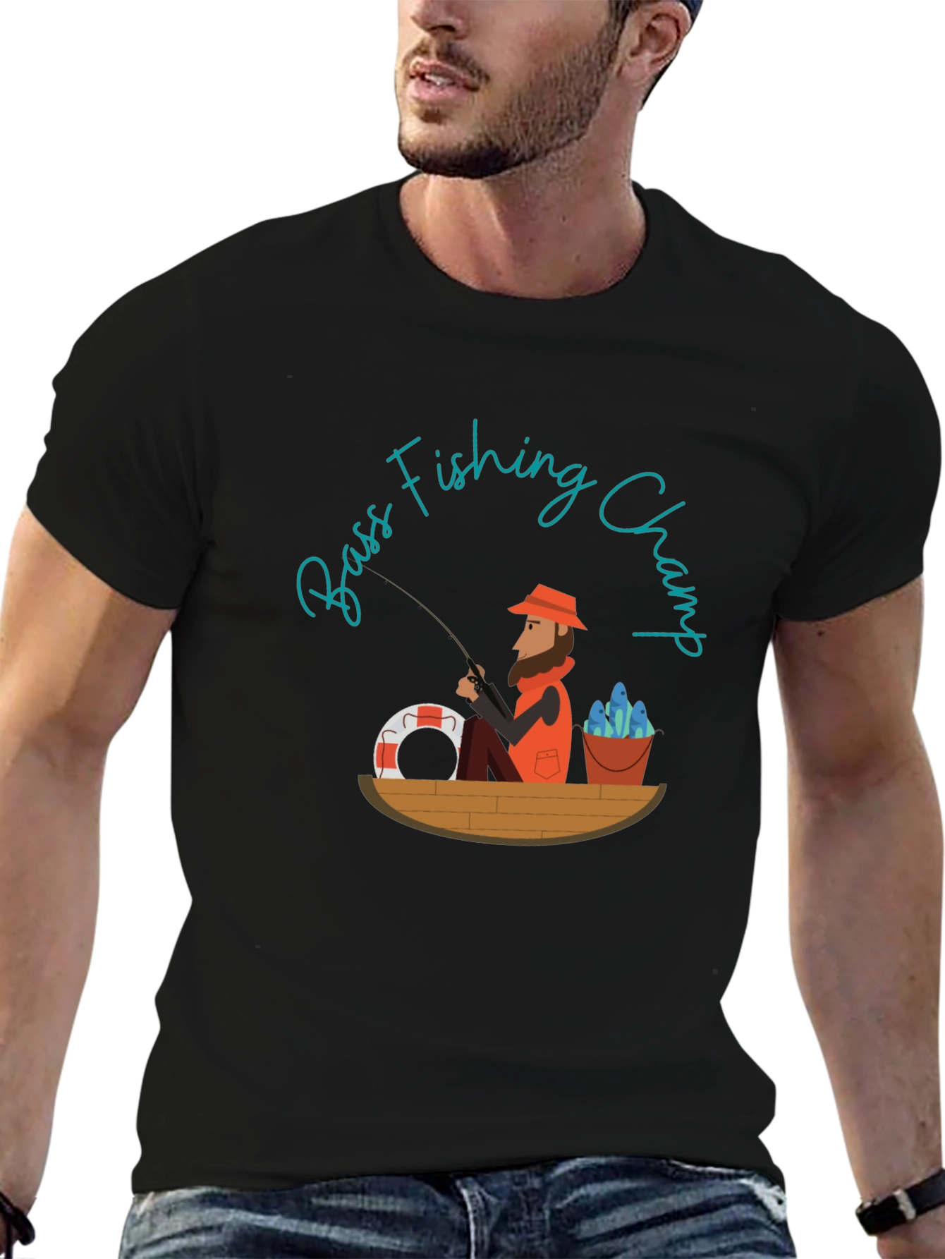 Bass Fishing Champ Graphic Tee