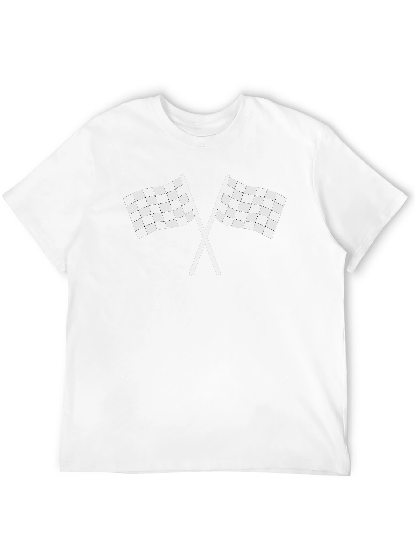 Checkered Flag Graphic Tee - Racing Fan T-Shirt