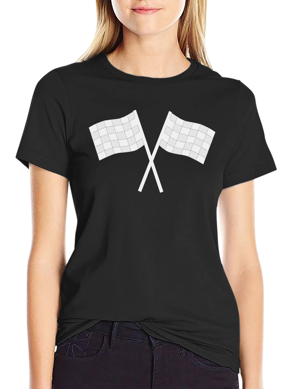 Checkered Flag Graphic Tee - Racing Fan T-Shirt
