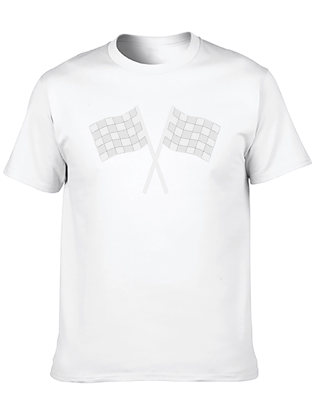 Checkered Flag Graphic Tee - Racing Fan T-Shirt