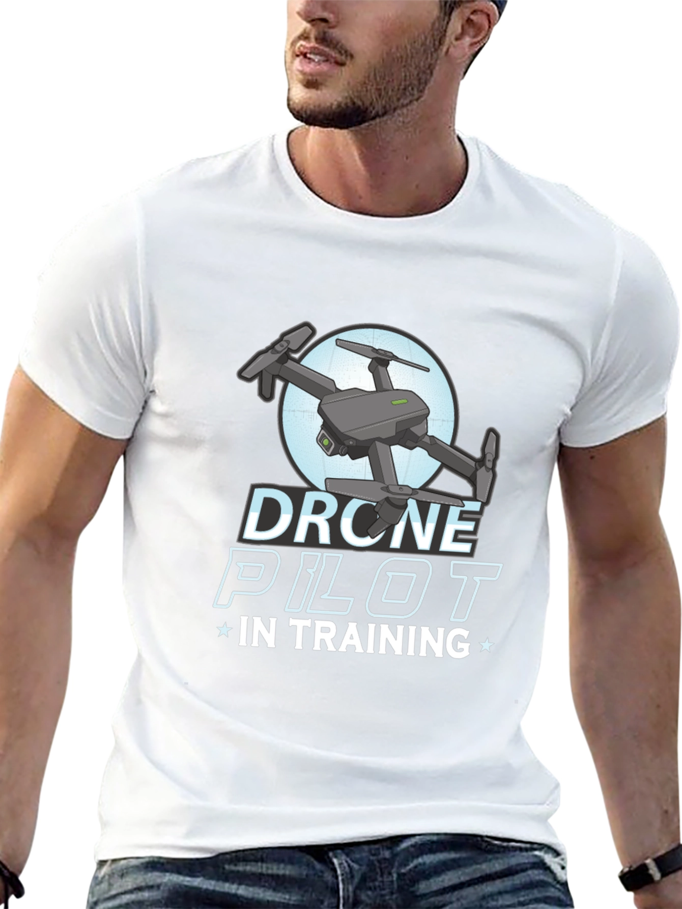 Drone Pilot in Training Black T-Shirt