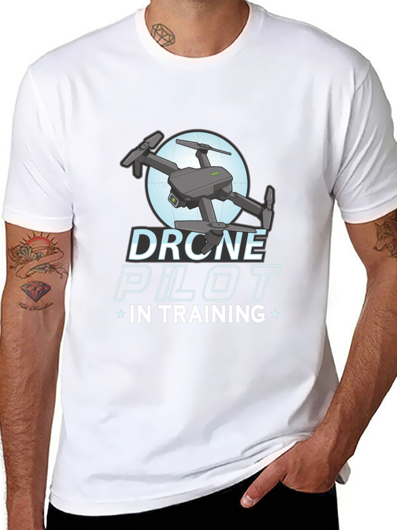 Drone Pilot in Training Black T-Shirt