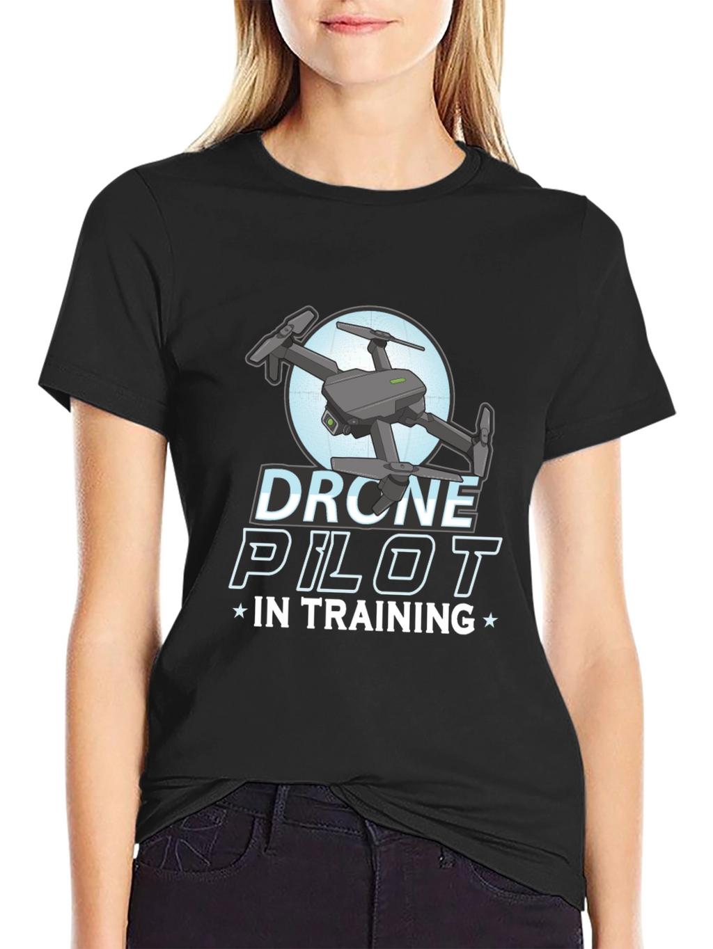 Drone Pilot in Training Black T-Shirt