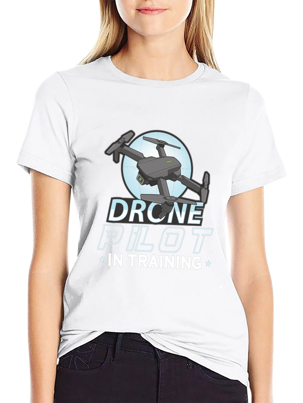 Drone Pilot in Training Black T-Shirt