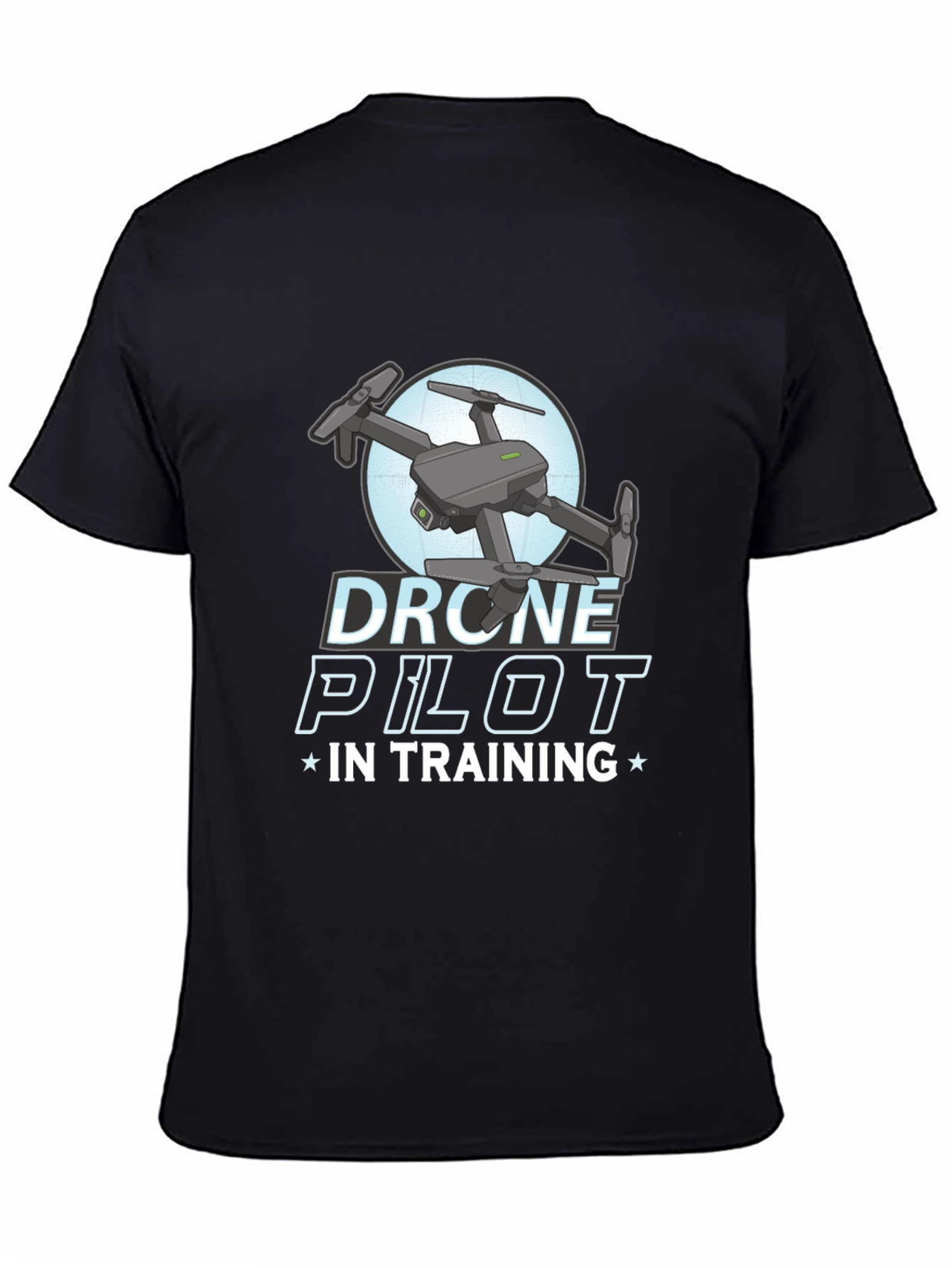 Drone Pilot in Training Black T-Shirt