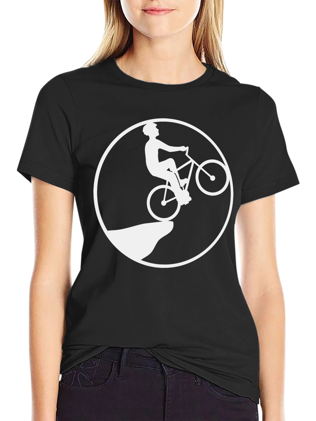 Mountain Biker T-Shirt - Black Graphic Tee