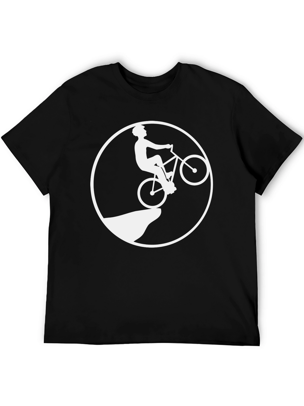 Mountain Biker T-Shirt - Black Graphic Tee