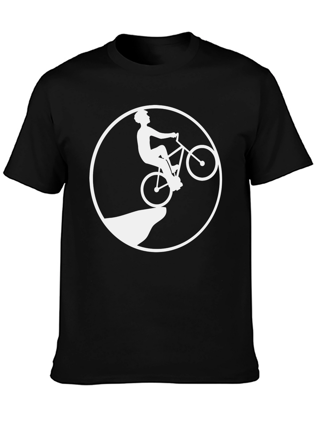 Mountain Biker T-Shirt - Black Graphic Tee