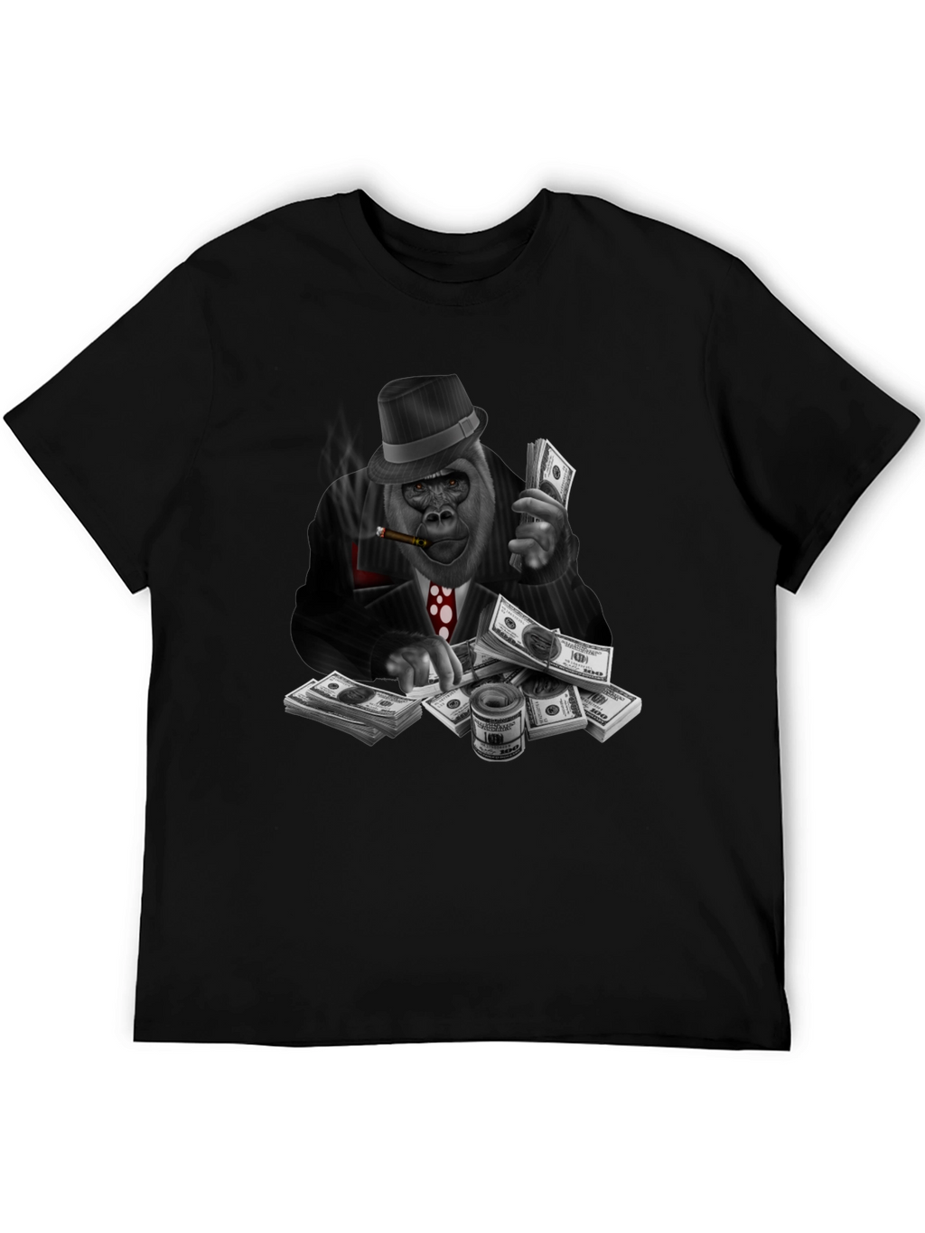 Gorilla Gangster Graphic Tee - Black