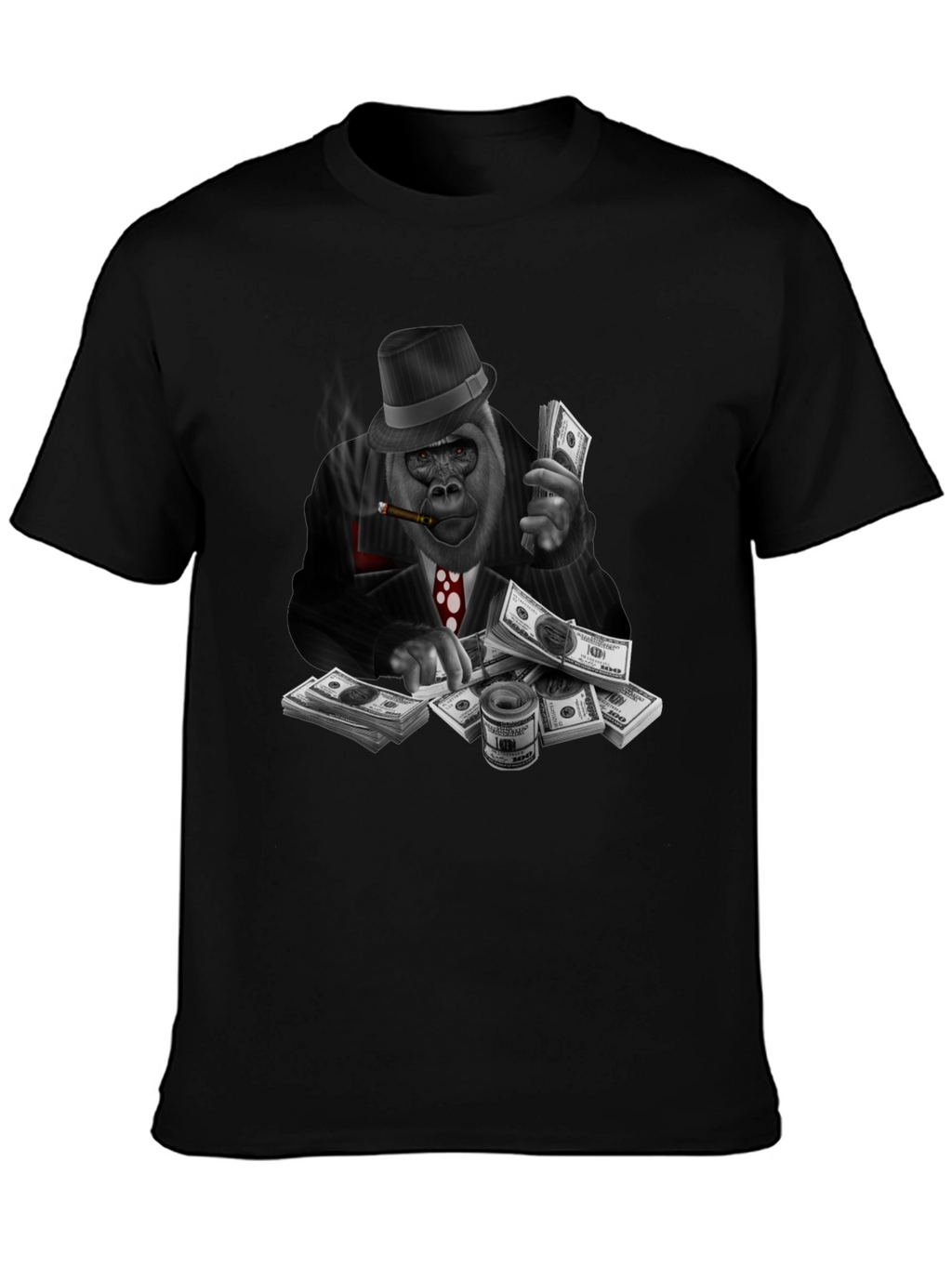 Gorilla Gangster Graphic Tee - Black