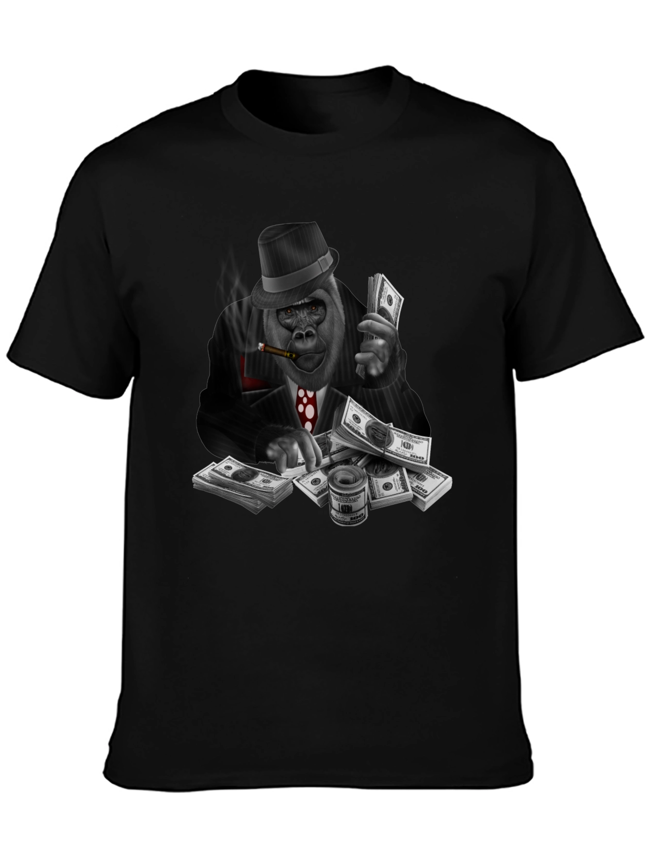 Gorilla Gangster Graphic Tee - Black