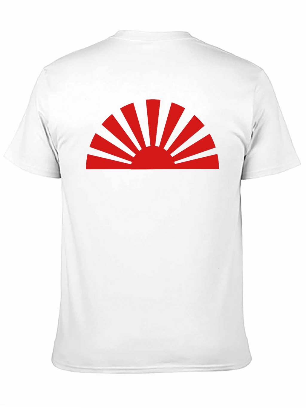 Rising Sun Graphic Tee - Black Cotton Casual Shirt