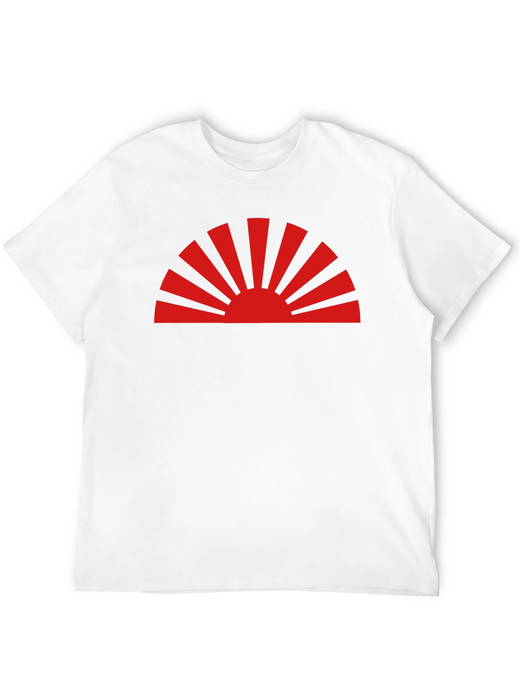 Rising Sun Graphic Tee - Black Cotton Casual Shirt