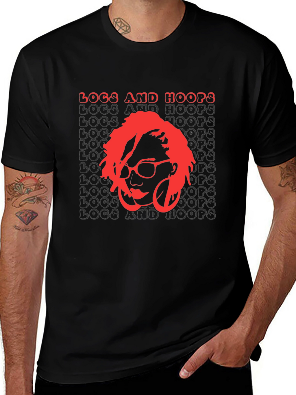 Locs and Hoops Graphic T-Shirt - Unisex