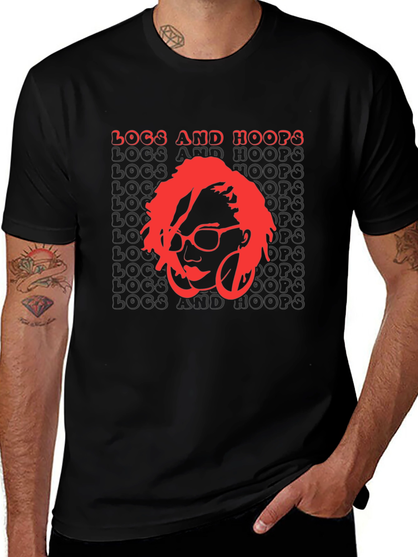 Locs and Hoops Graphic T-Shirt - Unisex