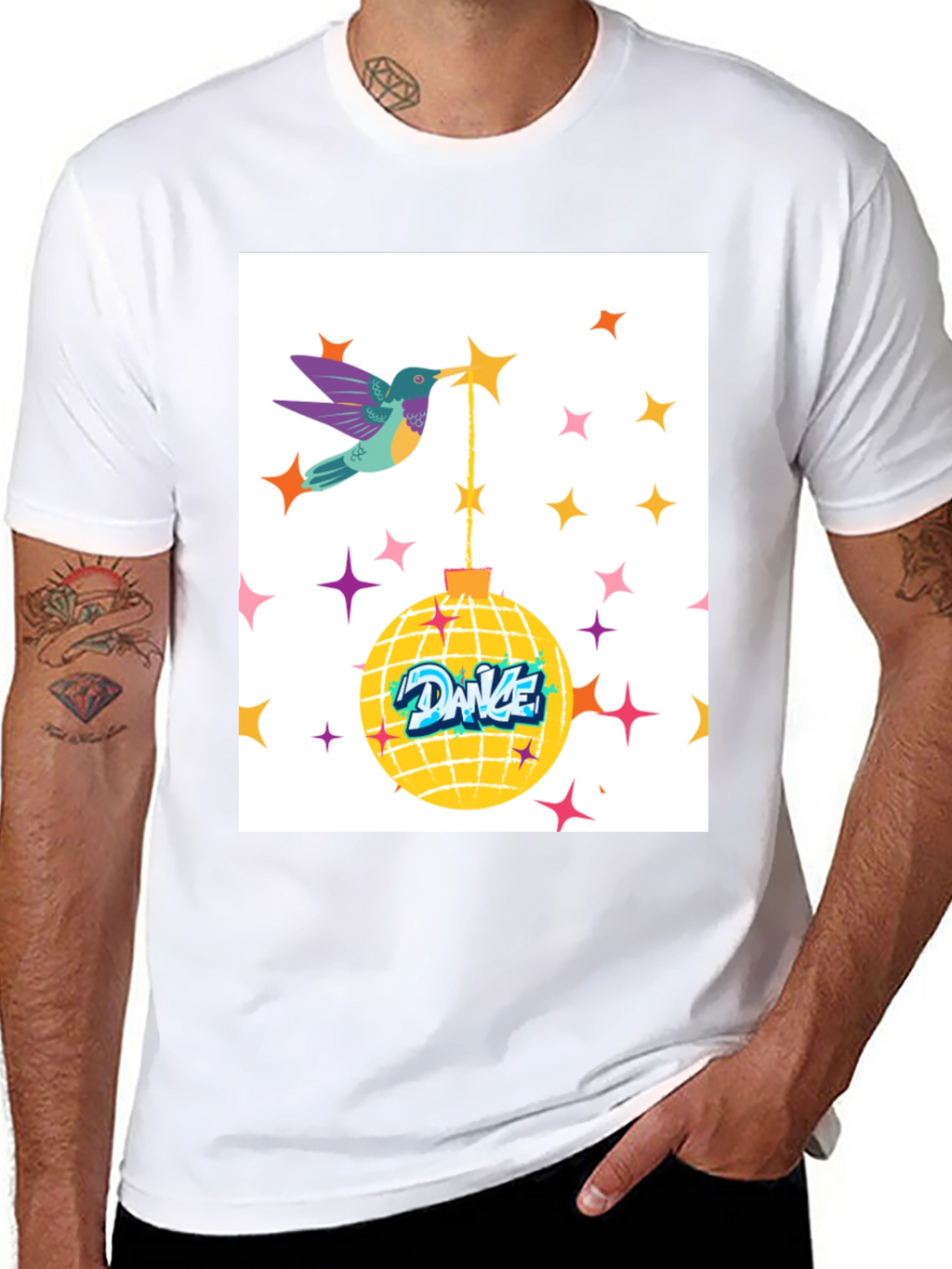 Hummingbird Dance Disco Graphic Tee