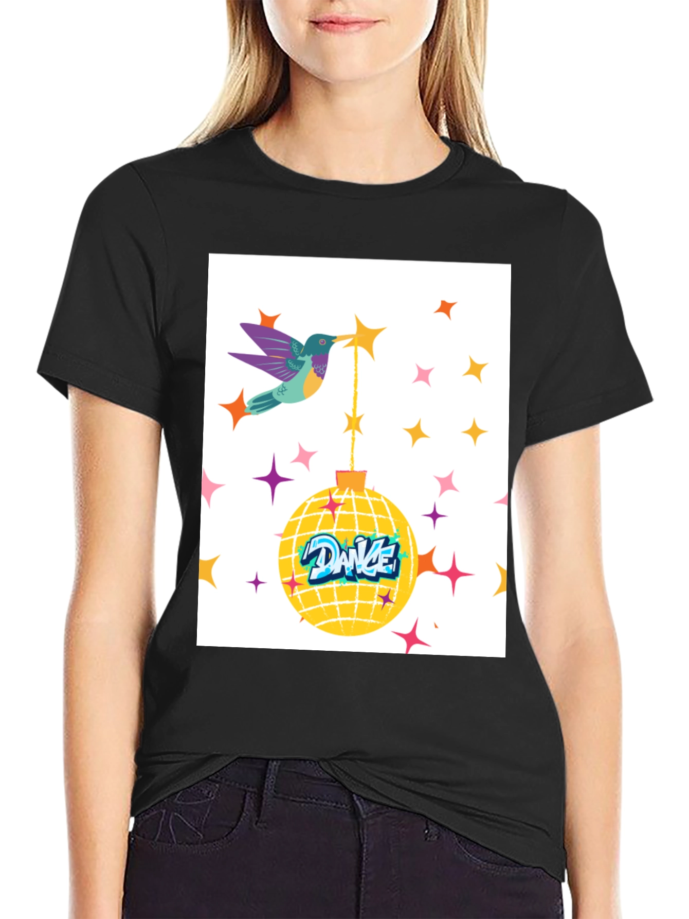 Hummingbird Dance Disco Graphic Tee
