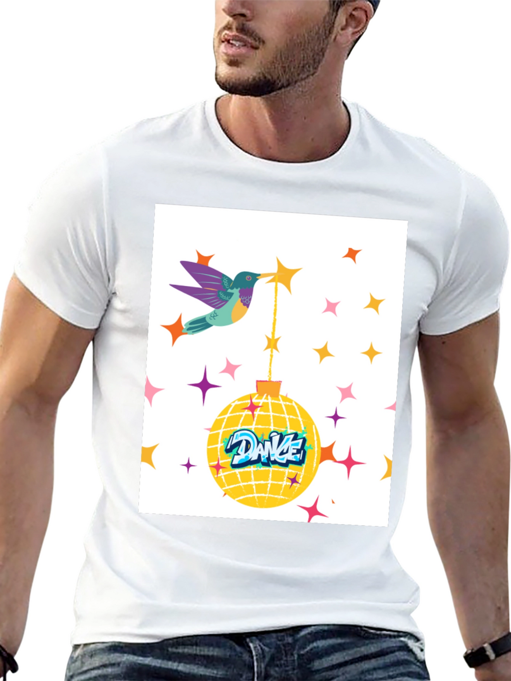 Hummingbird Dance Disco Graphic Tee