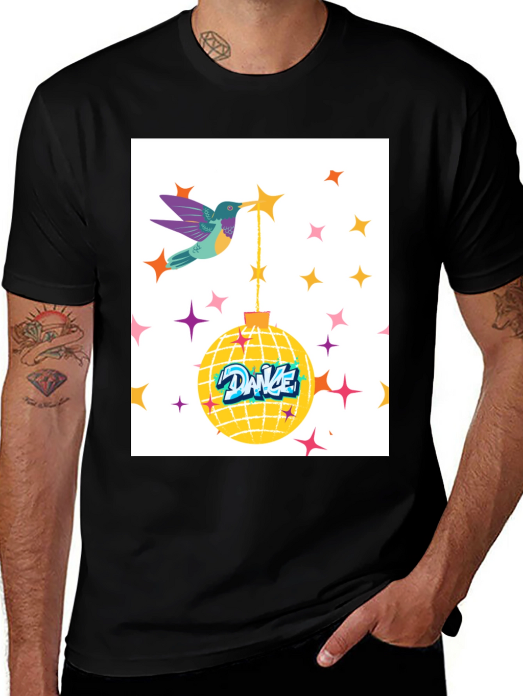 Hummingbird Dance Disco Graphic Tee