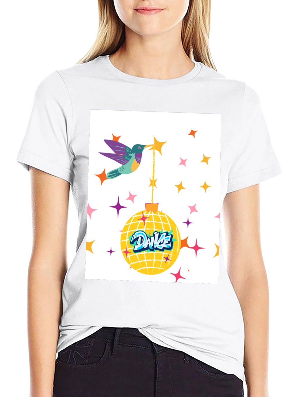 Hummingbird Dance Disco Graphic Tee