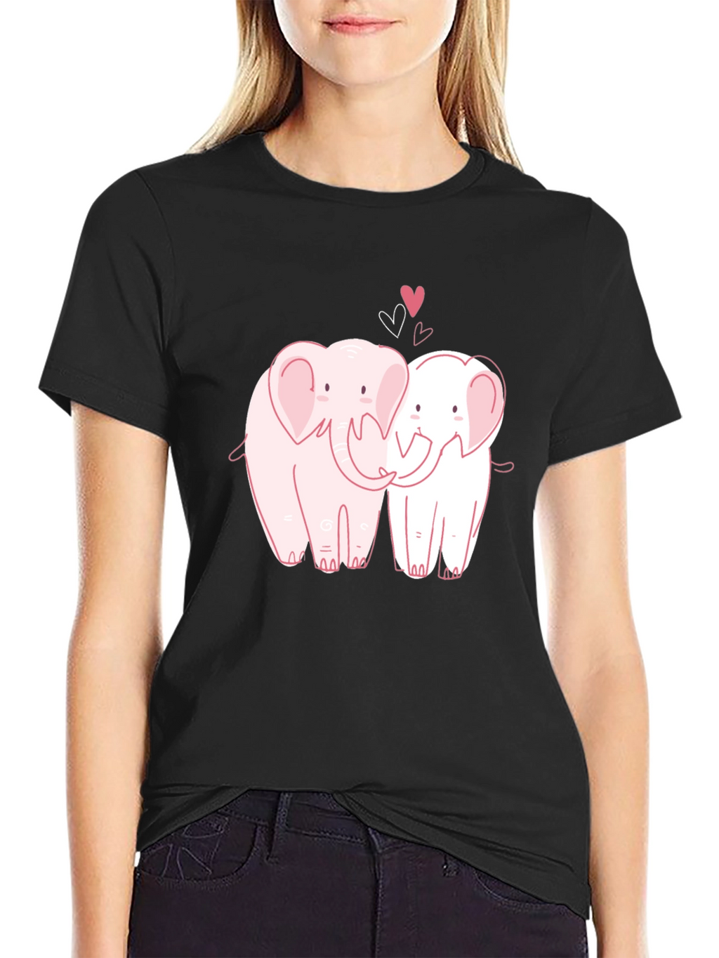 Elephant Love T-Shirt - Sweet Couple Design