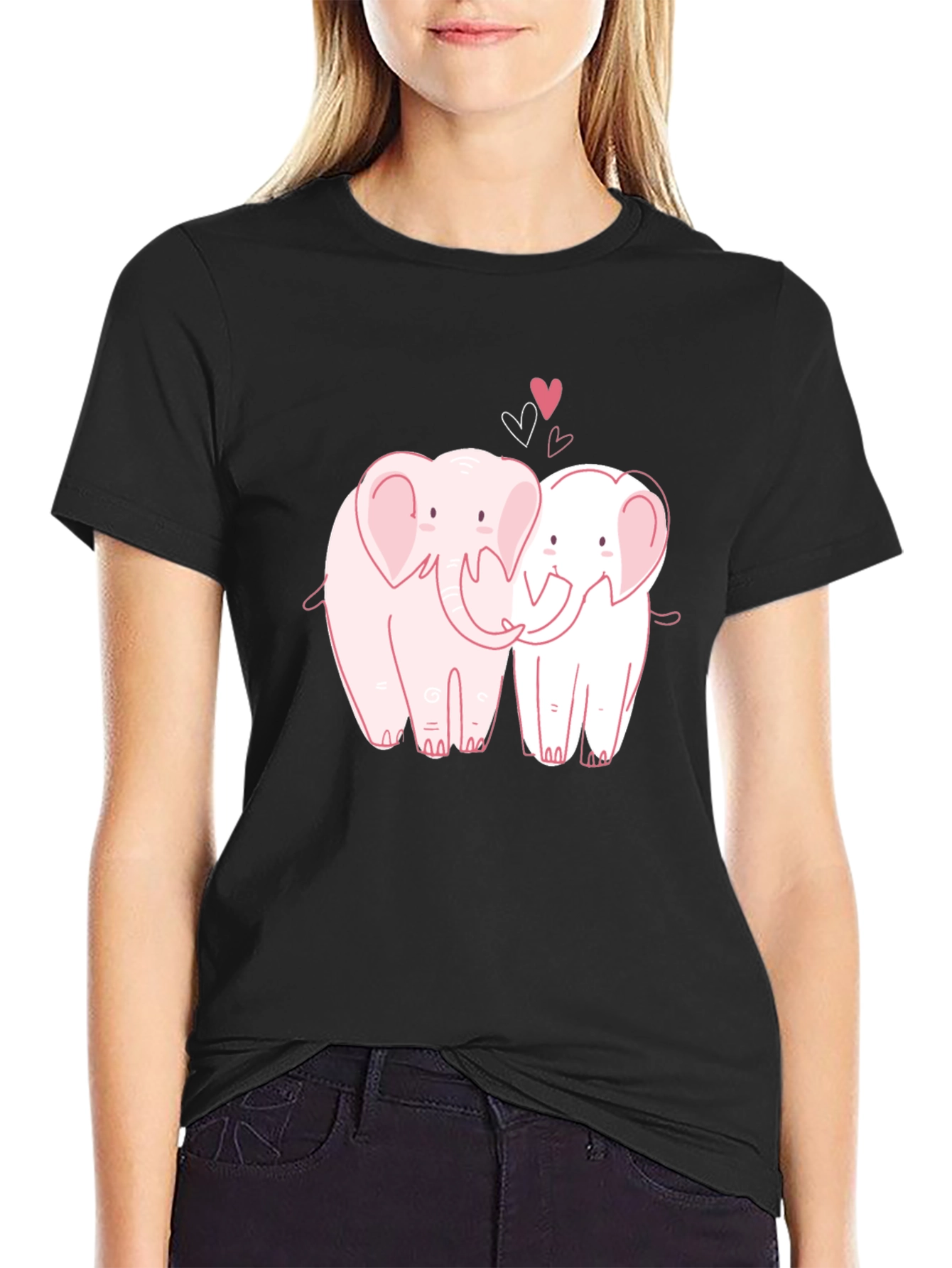 Elephant Love T-Shirt - Sweet Couple Design