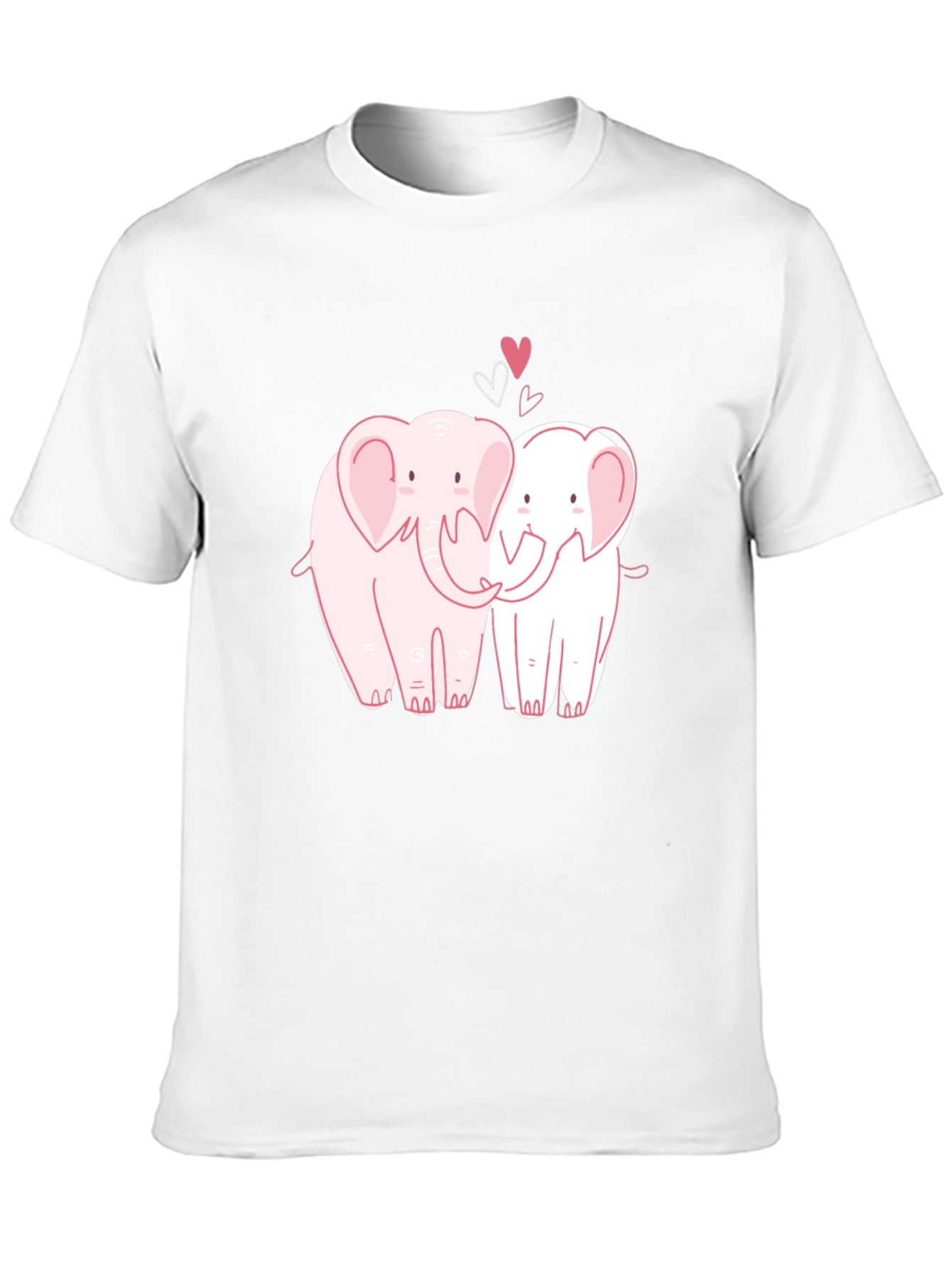 Elephant Love T-Shirt - Sweet Couple Design
