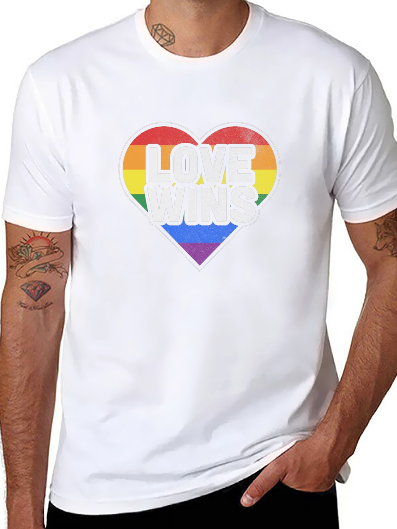 Love Wins Pride Heart T-Shirt