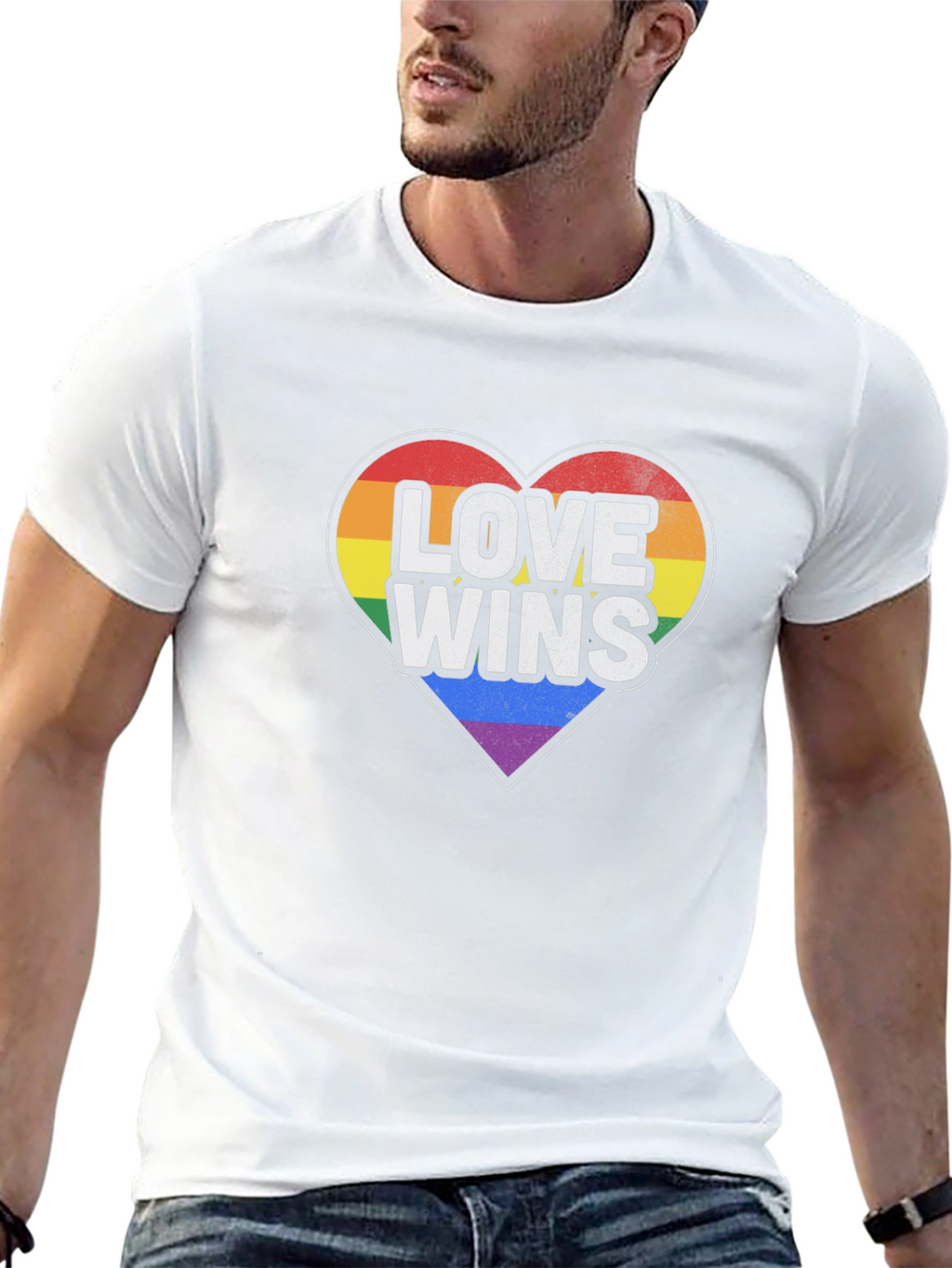 Love Wins Pride Heart T-Shirt