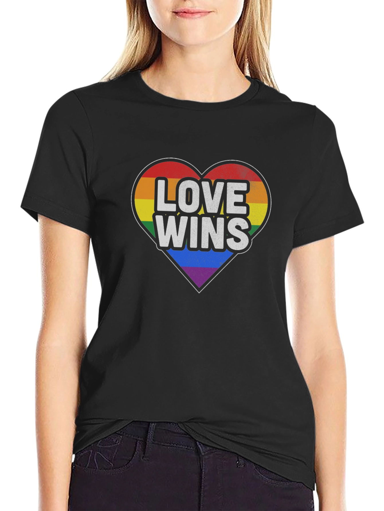 Love Wins Pride Heart T-Shirt