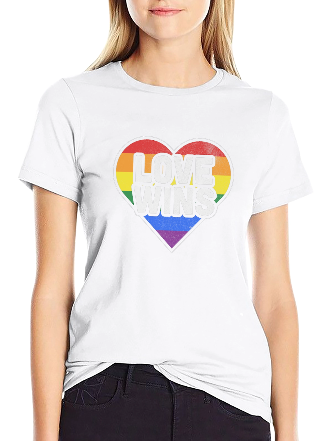 Love Wins Pride Heart T-Shirt
