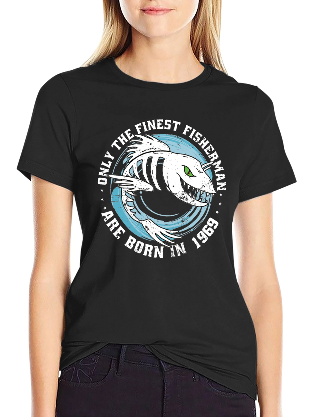 Finest Fisherman Born in 1969 Graphic T-Shirt