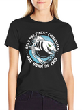 Finest Fisherman Born in 1969 Graphic T-Shirt