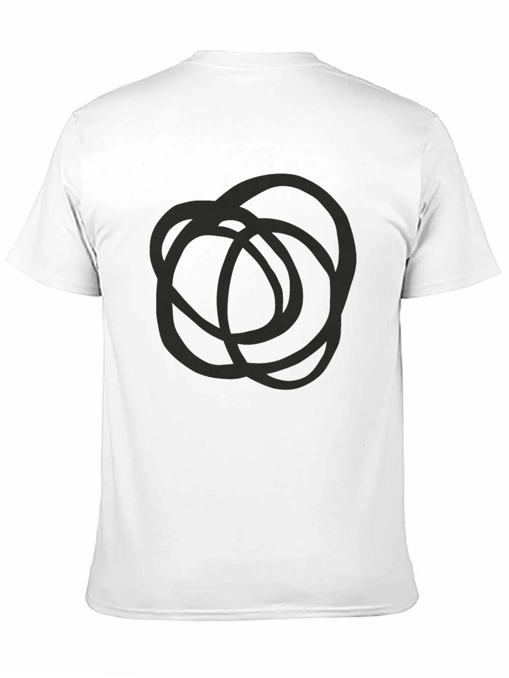 Abstract Circle Graphic Tee - Mens Black T-Shirt