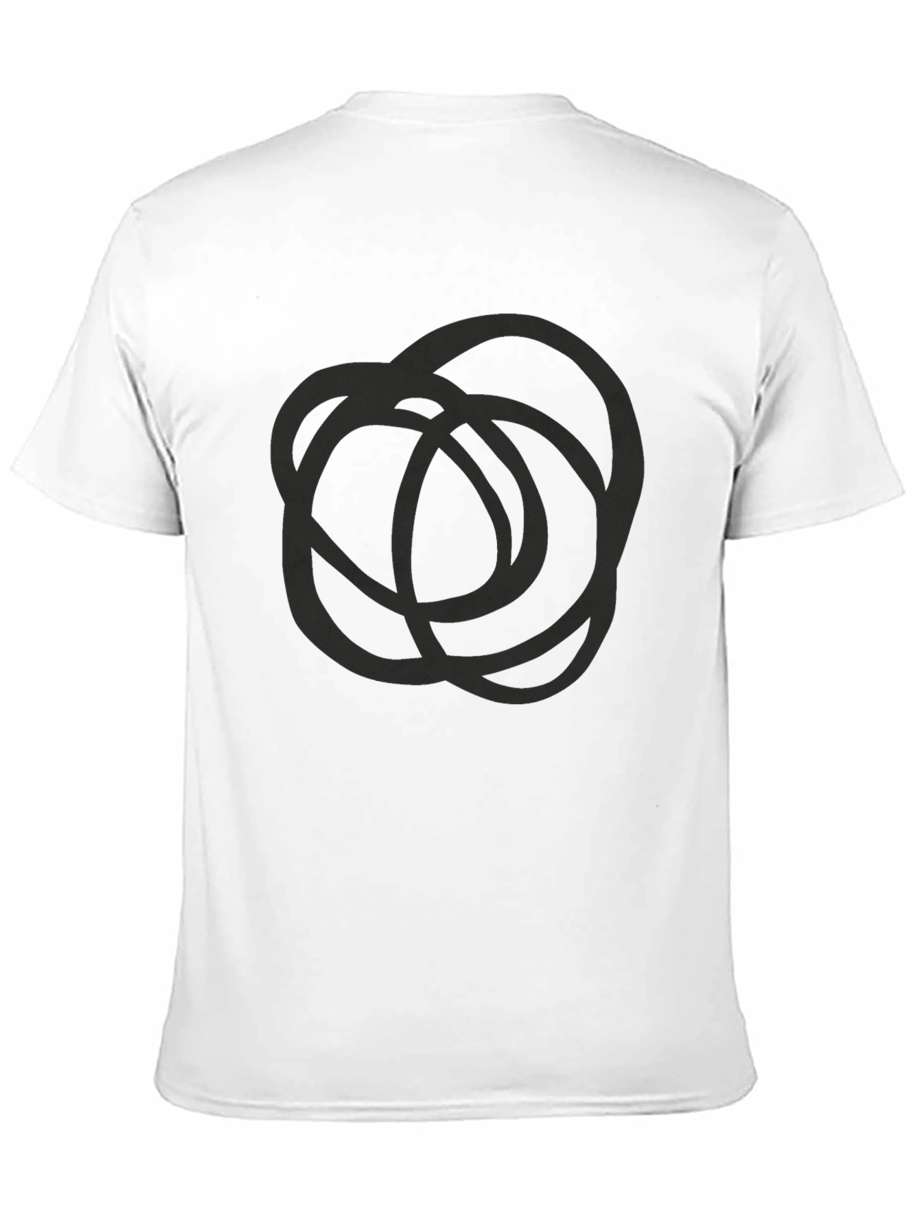 Abstract Circle Graphic Tee - Mens Black T-Shirt