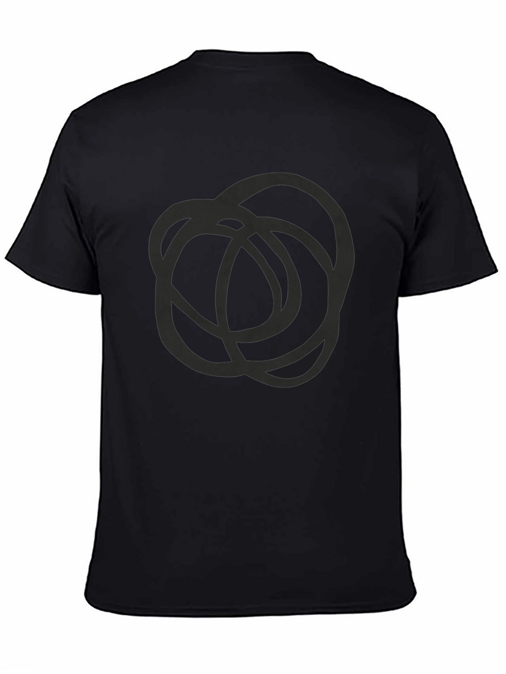 Abstract Circle Graphic Tee - Mens Black T-Shirt
