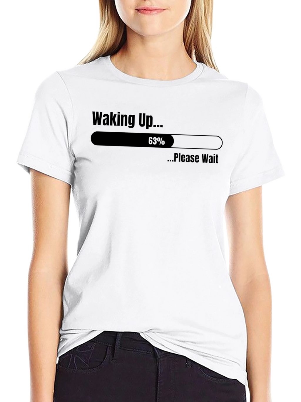 Waking Up Loading Funny T-Shirt