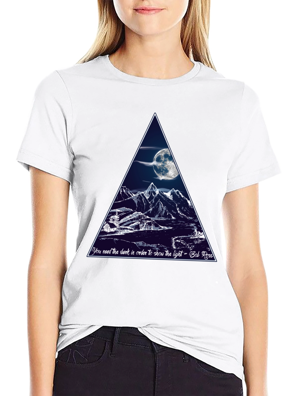 Bob Ross Moon Mountain T-Shirt