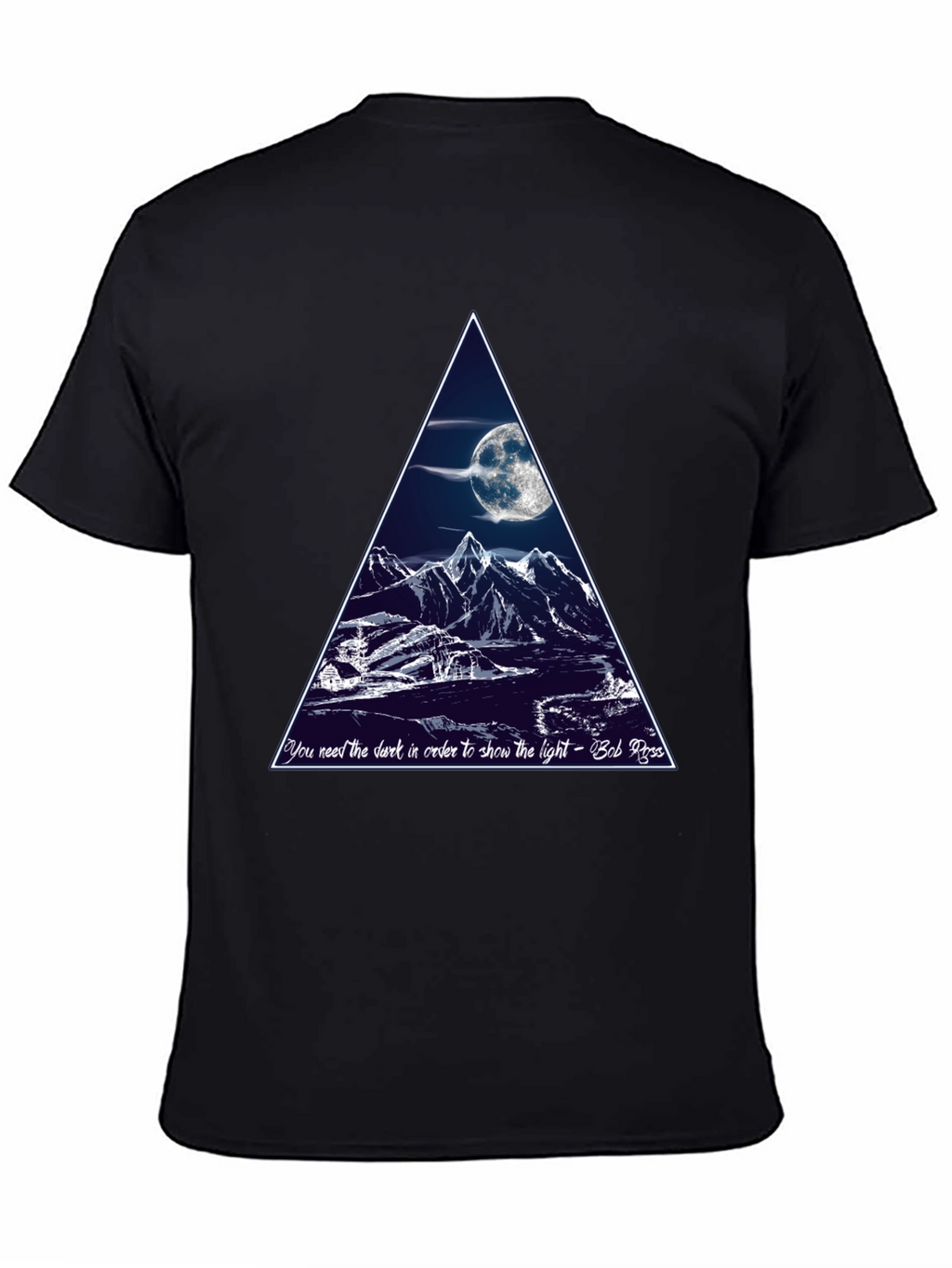 Bob Ross Moon Mountain T-Shirt