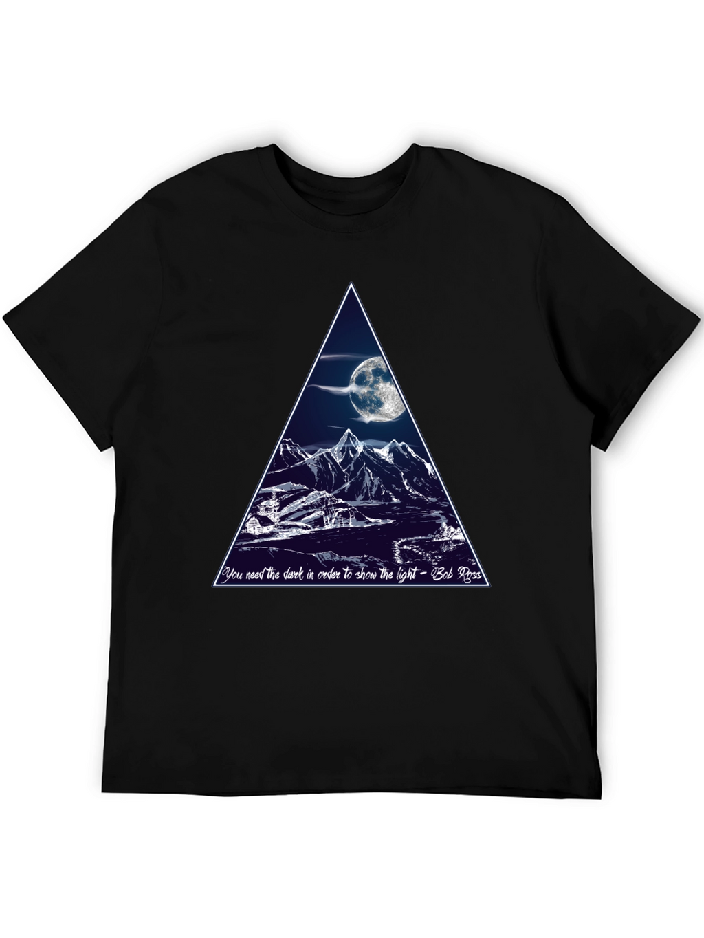 Bob Ross Moon Mountain T-Shirt