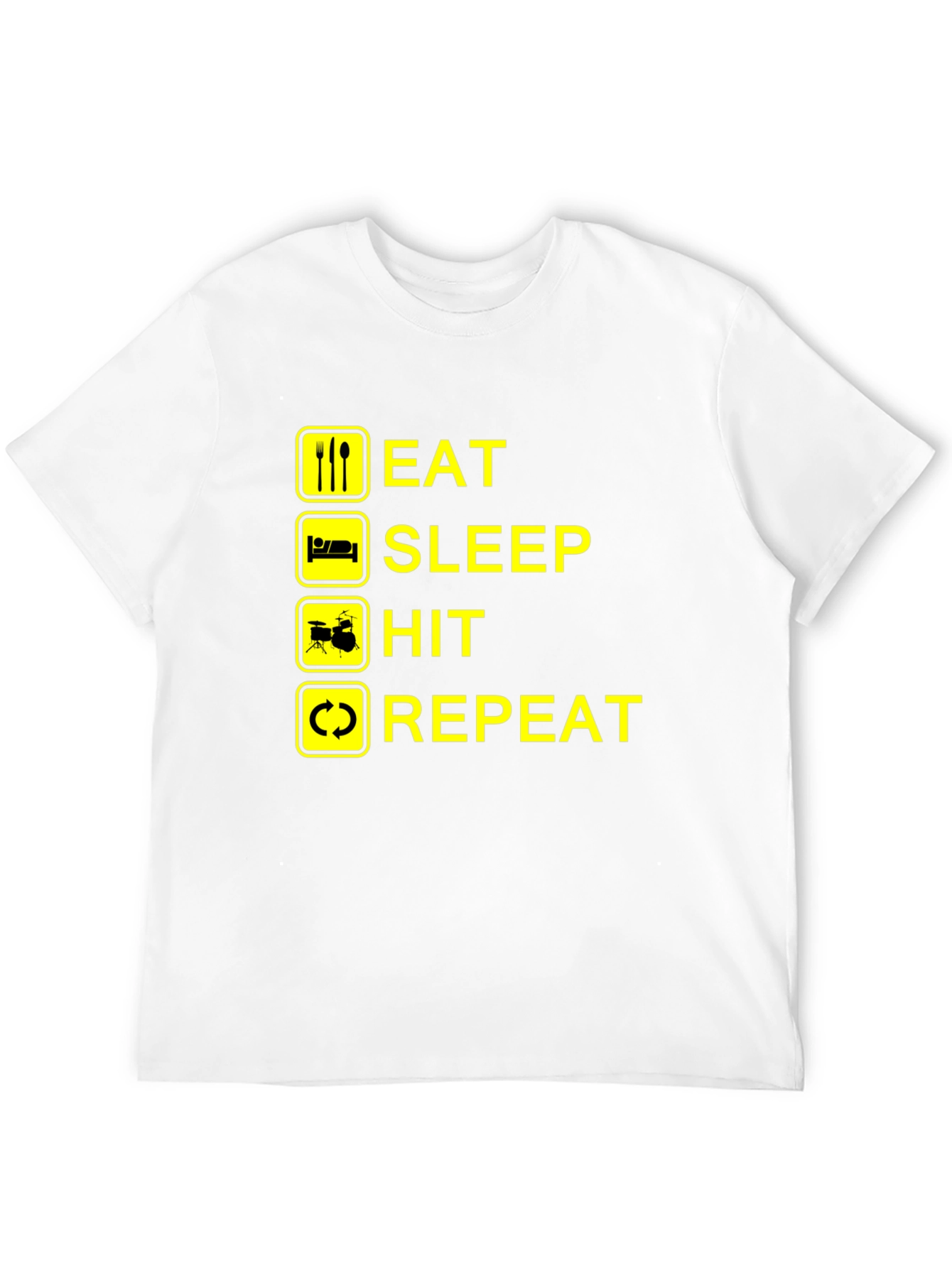 Eat Sleep Hit Repeat Drummer T-Shirt
