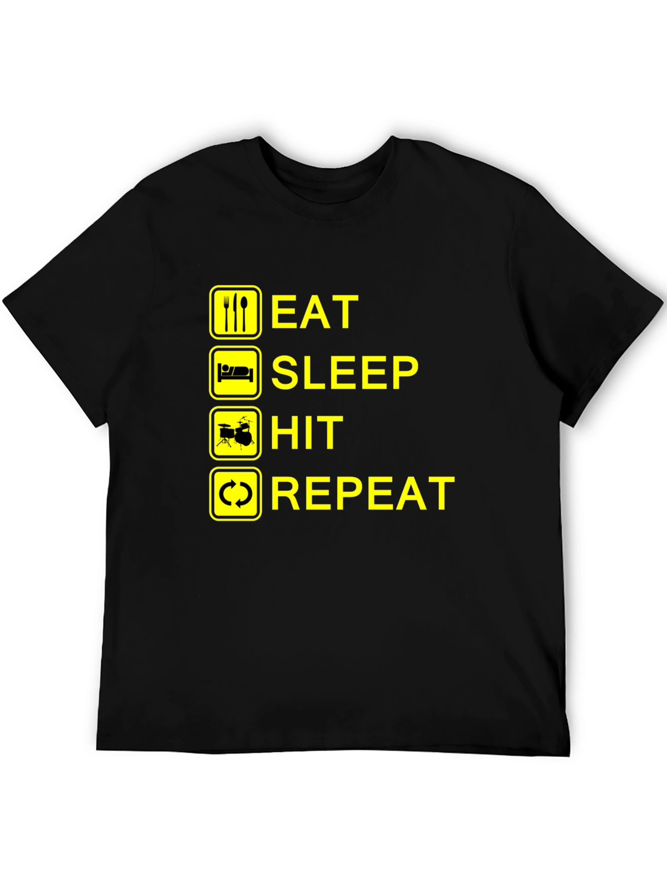 Eat Sleep Hit Repeat Drummer T-Shirt