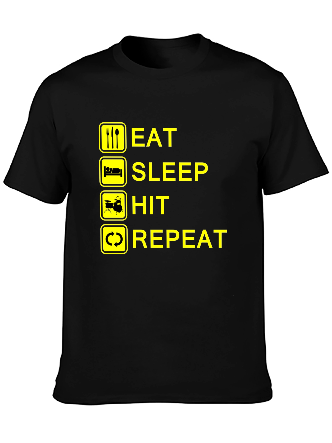 Eat Sleep Hit Repeat Drummer T-Shirt