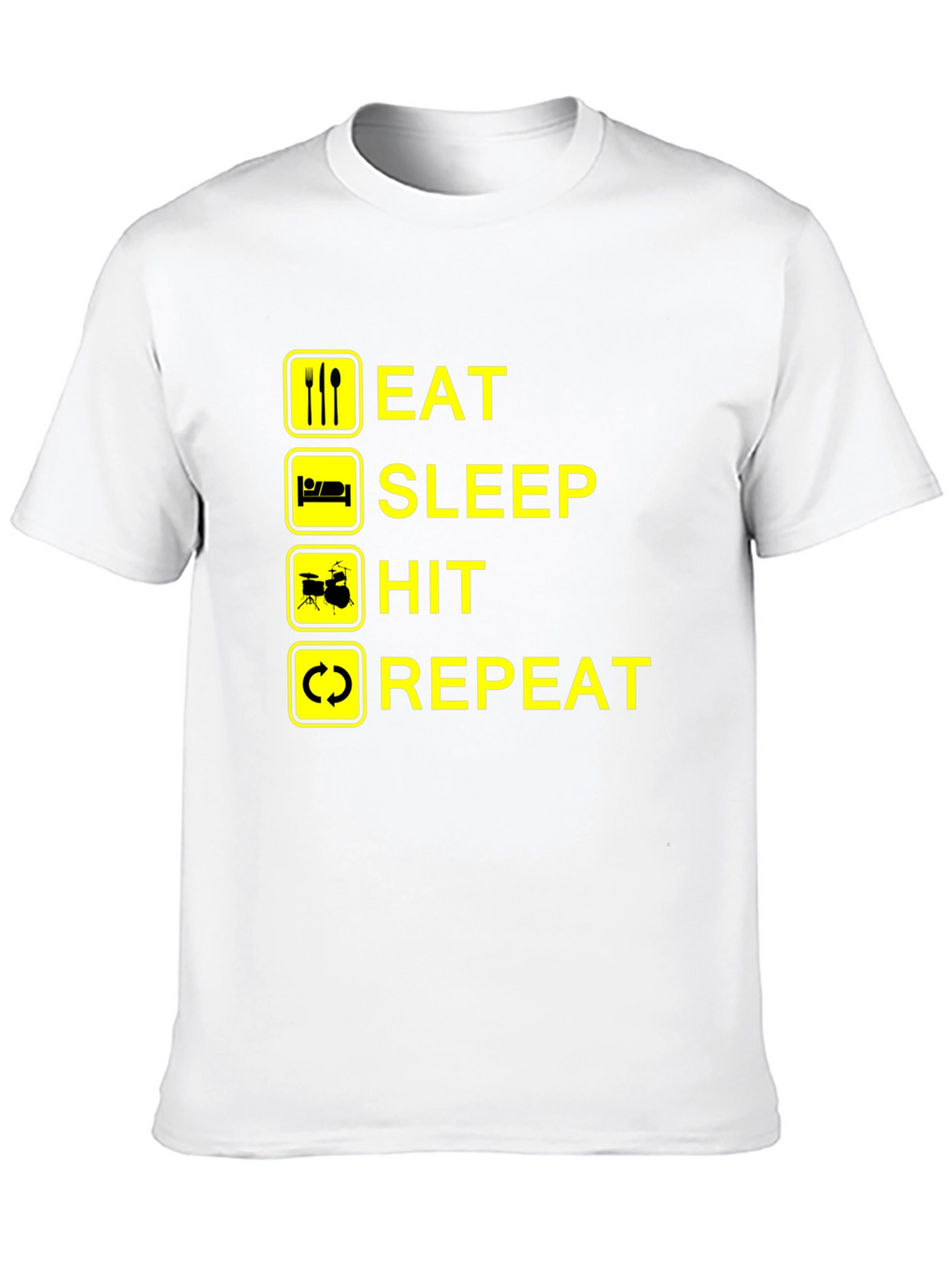 Eat Sleep Hit Repeat Drummer T-Shirt