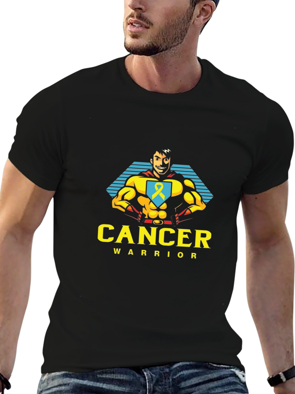 Cancer Warrior T-Shirt - Superhero Design