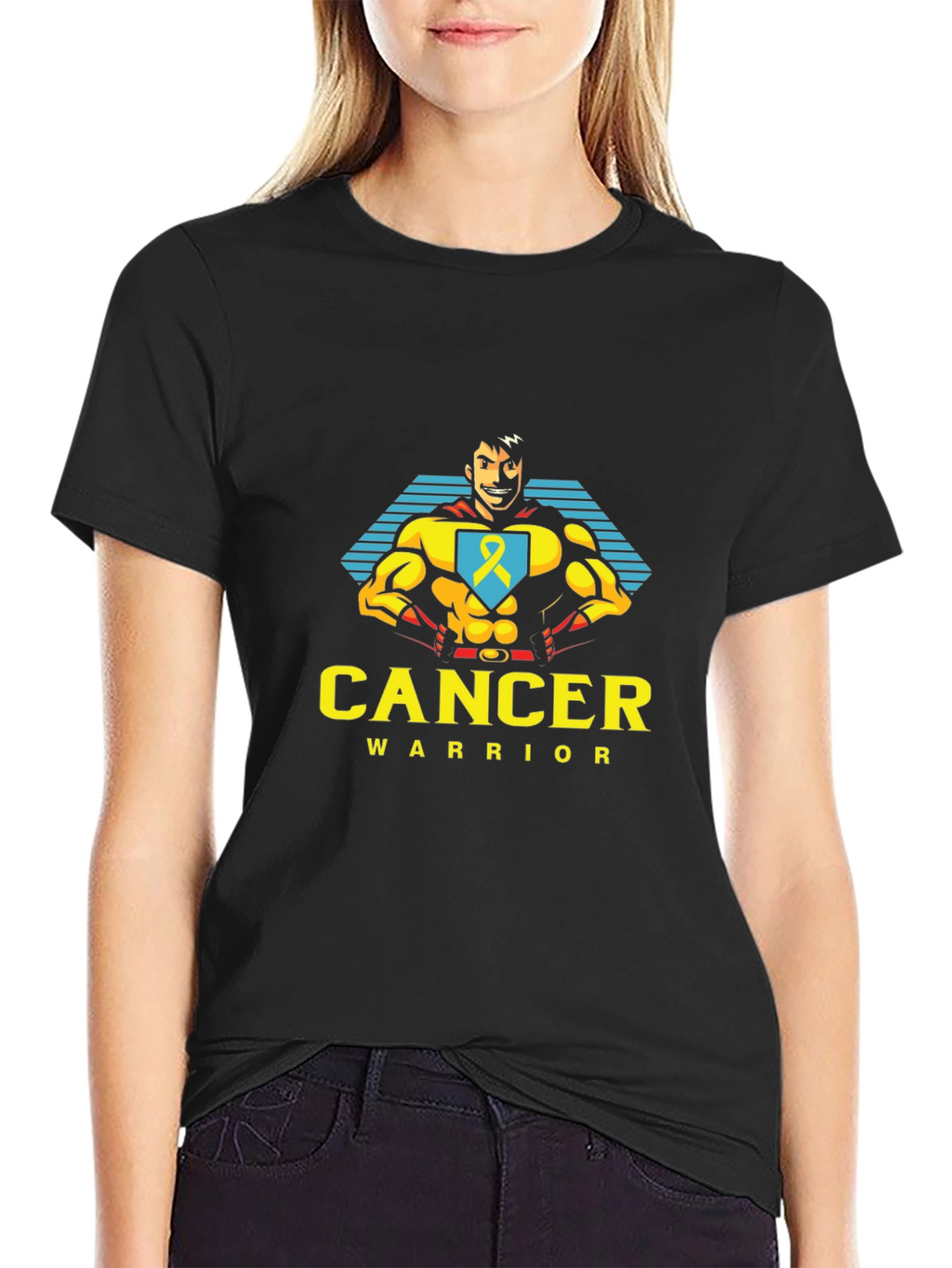 Cancer Warrior T-Shirt - Superhero Design