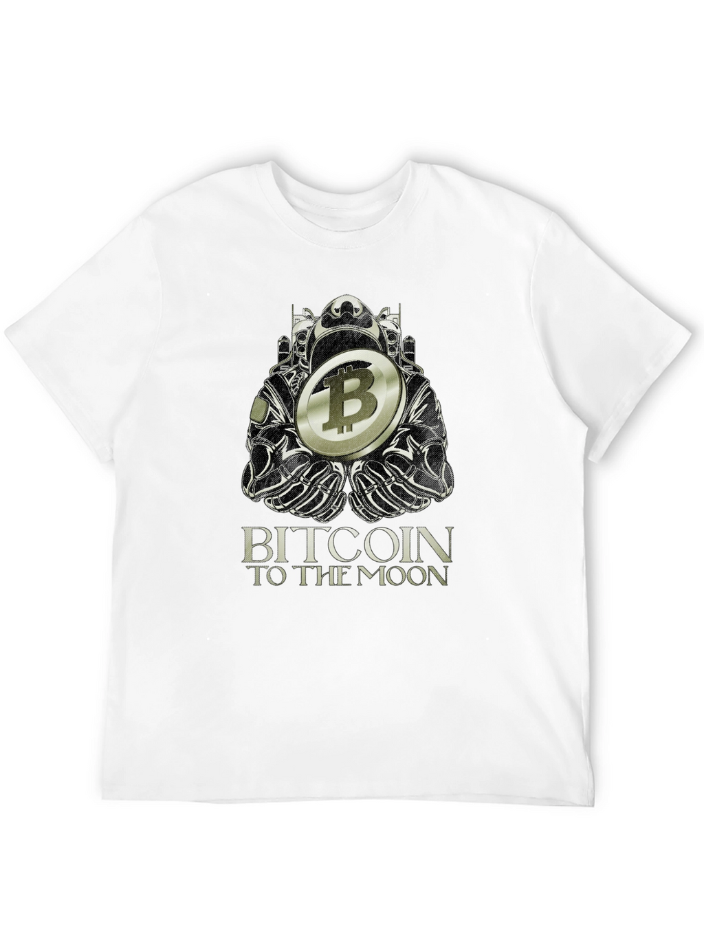 Bitcoin to the Moon Black T-Shirt Crypto Graphic Tee