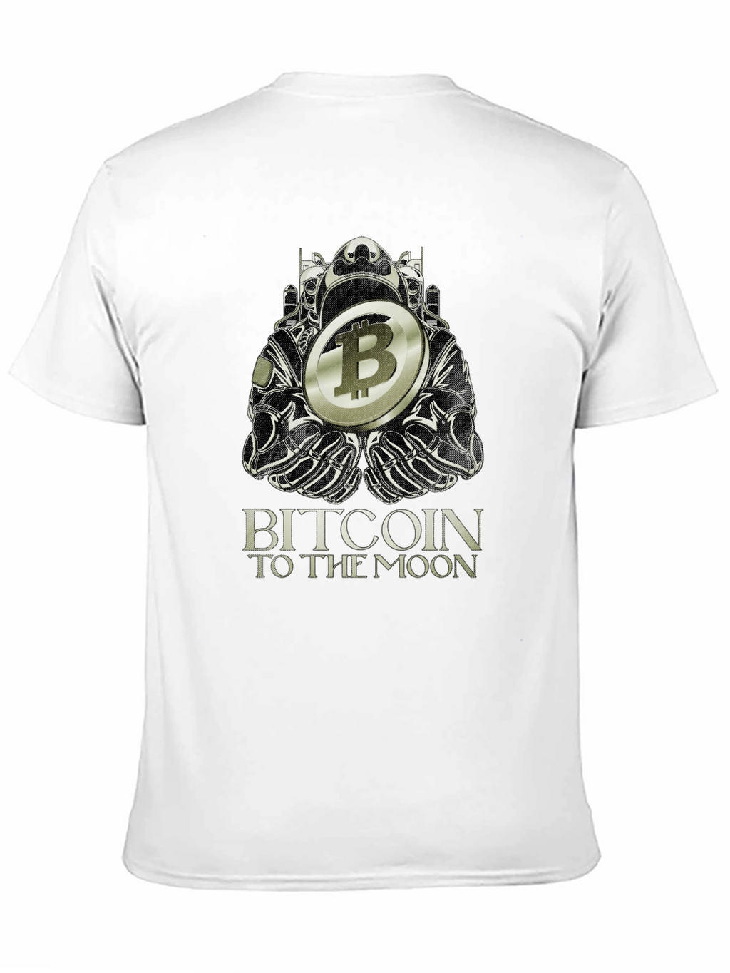 Bitcoin to the Moon Black T-Shirt Crypto Graphic Tee