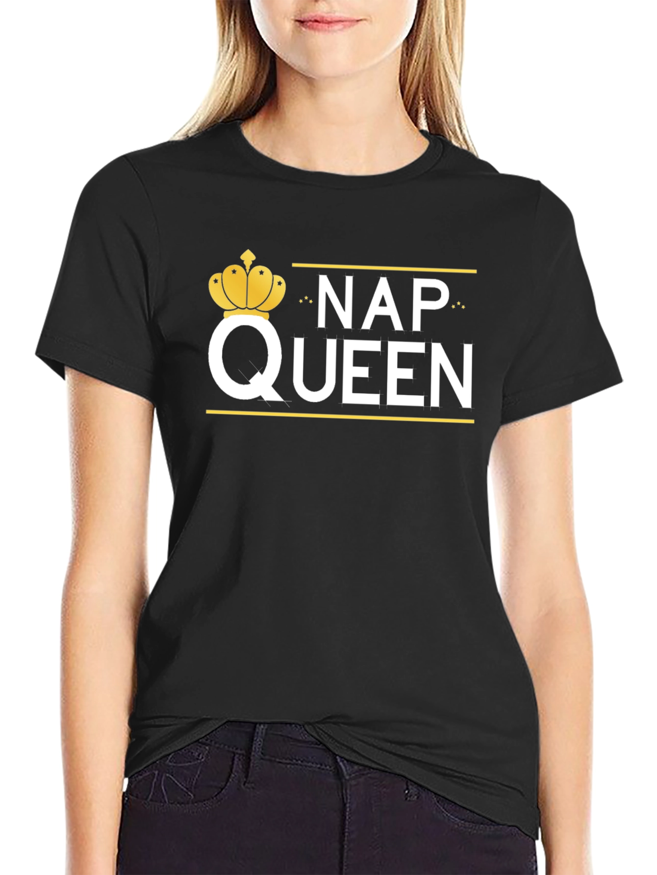 Nap Queen Graphic Tee - Black